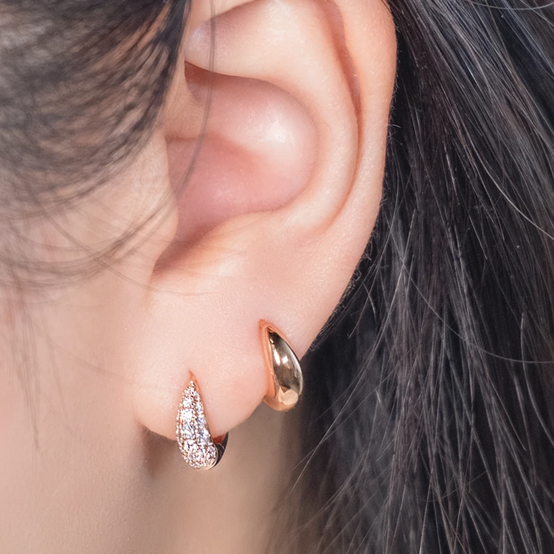 7mm belly gold huggies